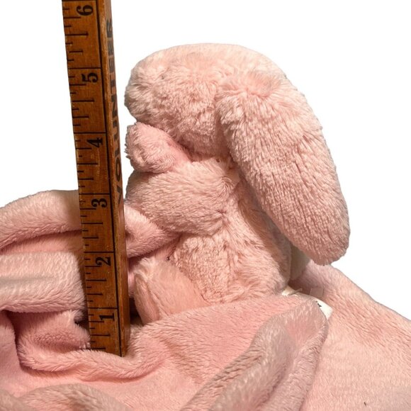 Jellycat Bunny Rabbit Lovey Plush Security Blanket Pastel Pink Clean Soft - Picture 6 of 8
